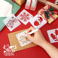 Pochoirs de peinture à motifs de Noël DIY pour scrapbooking, dessin, décoration murale et de sol