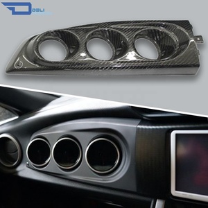 Pour Toyota 2013-2021 Ft86 Gt86 Frs Zn6 Subaru Brz Zc6 Blz Style, support de tableau de bord triple jauge en fibre de carbone 60 mm (RHD), pièces automobiles - Product Image 1