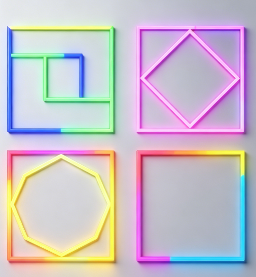 Remote Control and Control Zhongshan Factory Aluminum Frame PIXEL RGB LED FRAMELIGHT ETL Listed