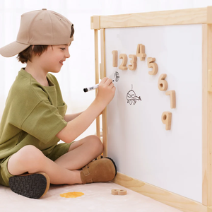 Parc de jeu 2-en-1 avec miroir et tableau blanc <span class=keywords><strong>pour</strong></span> bébés et tout-petits, parc de jeu Montessori en bois, clôture <span class=keywords><strong>pour</strong></span> bébé, panneaux multiples <span class=keywords><strong>pour</strong></span> enfants en intérieur - Product Image 6