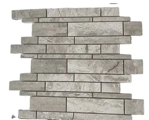 Zon Stijgende Natuurlijke Ivoor Kalksteen Thuis Verbouwen Materiaal Muur Mozaïek Tegels Rechthoek
