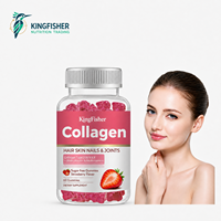 Compléments alimentaires en gommes de collagène hydrolysé OEM/ODM pour cheveux, peau et ongles avec biotine et multivitamines pour éclaircir la peau