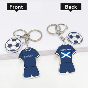 Frosted <strong>Vintage</strong> Acrylic Jersey Keychain Retro Look for Old School Sports Fan - Product Image 1