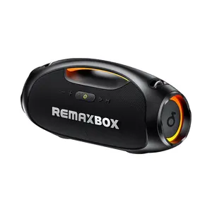 Remax Rb-M73 Alto-falante de música de guerra portátil sem fio de alta definição de áudio super forte 2 alto-falantes baixos 2 tweeter