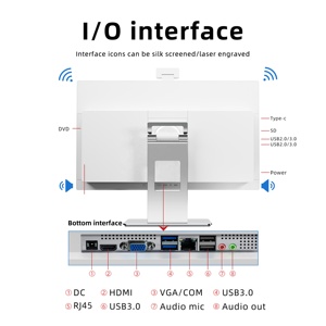 <span class=keywords><strong>PC</strong></span> de bureau tout-en-un à écran LCD IPS 1080P de 27 pouces avec <span class=keywords><strong>carte</strong></span> SD de type C et prise en charge de la webcam Ordinateur de bureau tout-en-un 2K/4K - Product Image 2