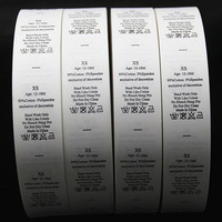 Étiquettes imprimées pour lavage de vêtements, soins, fabrication, 20 pièces, WY033