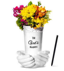 Thiên Thần Và Tình Yêu Phong Cách Nhựa Thủ Công Mỹ Nghệ Đài Tưởng Niệm Hoa Bình Thiên Chúa Của Bàn Tay Mặt Đất Cổ phần Cho Nghĩa Trang Mộ Trang Trí - Product Image 6