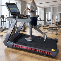 Tapis roulant électrique commercial intérieur à fort trafic avec écran LED, équipement d'entraînement cardio pour salle de sport