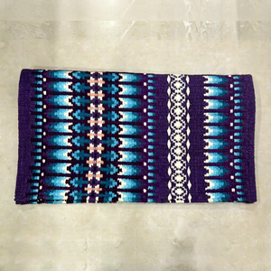 Manta de Lana de Primera Calidad para Espectáculos Ecuestres, Color Morado, Hecha a Mano, Mezcla de Lana, Contorneada, para Montar a Caballo - Product Image 1