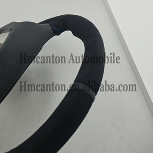 Volant pratique en Alcantara noir avec bande supérieure pour BMW E90 E91 E92 E93 Série 3 - Vente Flash - Product Image 5
