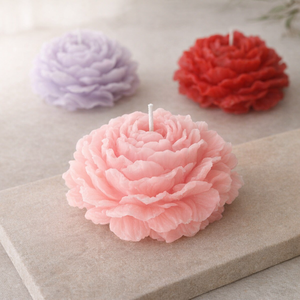Vela Aromática Moderna con Forma de Flor de Peonía, Mezcla de Ceras, para Decoración del Hogar - Product Image 2