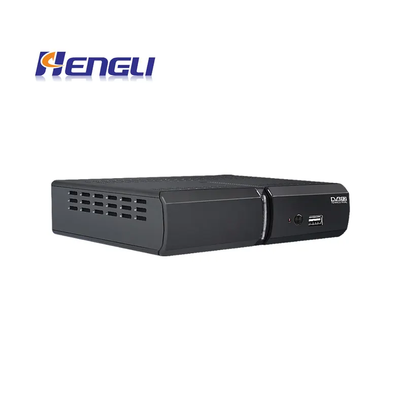 Dvb-t2 Tv Receiver Digital Converter Box Free To Air Mpeg4 DVB-T2 Full Hd With Youtube IPTV STB Set Top Box Supplier Hengli