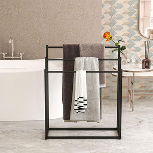 2024 Mới Đến Tầng Thường Vụ Kim Loại Khăn Giá Hồ Bơi Ngoài Trời 3 Lớp Đa Năng Kệ Khăn Hiển Thị Khăn Choàng Hijab Lưu Trữ Đứng - Product Image 2