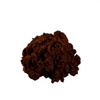 Fibre de polyester recyclée ignifuge teinte camel pour tissu non tissé, feutre aiguilleté, certifiée GRS OEKO TEX
