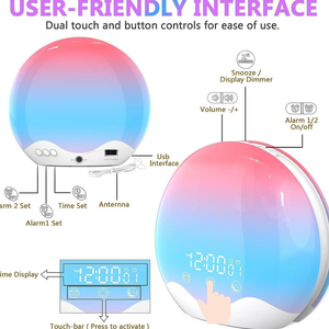 Máquina de Sonido para Dormir y Despertar con Luz, Función de Configuración Inteligente por APP, Despertador con Simulación de Amanecer, Máquina de Ruido Blanco, Modelo S - Product Image 4