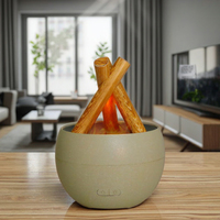 2025 Mini USB électrique aromathérapie diffuseur d'huile essentielle humidificateur à brume fraîche flamme de feu 100ml pour un usage domestique