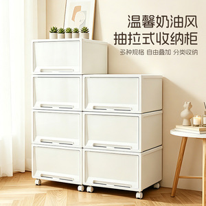 <b>Drawer</b> <b>Storage</b> Cabinet Stackable Movable Waterproof Bedroom Organizer Rectangle Floor Type Multi Layer <b>Storage</b> <b>Box</b> - Product Image 1