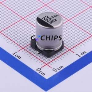 ตัวเก็บประจุอลูมิเนียมอิเล็กโทรลีติค SMD EEETG2A220UP D8xL10.2mm 22uF 20% 100V 70mA-100kHz - Product Image 1