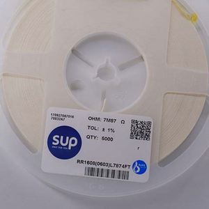 Factory Direct RR1608 0603L7874FT 0603 1608 Resistors Chip Resistors SMD Resistors 7.87Mohm 1% 1/10W Thick Film Resistor - Product Image 1