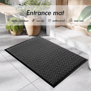 Tapete de Entrada para Exteriores, Diseño Geométrico Rectangular, PVC Antideslizante, para Centros Comerciales - Product Image 5