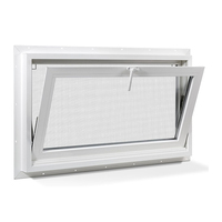 Ventanas de Aluminio y Vidrio de Doble Capa Personalizadas con Mosquitera para Sótanos y Almacenes