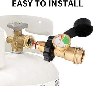 מתאם מיכל <span class=keywords><strong>propane</strong></span> pol אוניברסלי עם ממיר ממיר pol כדי qc1 סוג 1 מחוון איכות כיסוי אביזר - Product Image 4