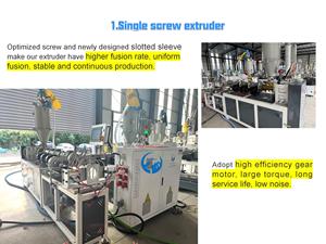 Machine de fabrication de <span class=keywords><strong>tuyau</strong></span> d'aspiration d'eau en fil renforcé en spirale PVC extrudeuse de <span class=keywords><strong>tuyau</strong></span> d'aspiration de gouttière renforcée par fil lisse - Product Image 3