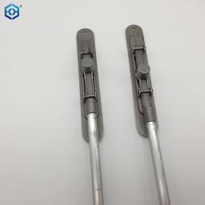 Silver Stainless Steel Concealed <strong>Heavy</strong> <strong>Duty</strong> <strong>Slide</strong> <strong>Bolt</strong> <strong>Lock</strong> with Aluminum Rod - Product Image 6