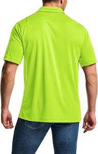 เสื้อโปโลแขนสั้นน้ำหนักเบาสำหรับผู้ชาย, เสื้อโปโลสำหรับเล่นกอล์ฟแนวยุทธวิธีผ้าถักลายดีไซน์พิมพ์ - Product Image 6