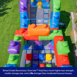 Parcours d'obstacles gonflable avec toboggan aquatique, PVC <span class=keywords><strong>de</strong></span> qualité commerciale, défi <span class=keywords><strong>de</strong></span> jardin pour les jeux en plein air, location commerciale - Product Image 6