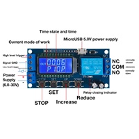 Modul Relay Timer Tunda 0.01s-9999mnt DC 6~30V Counter Timer Relay Board XY-LJ02 Siklus Tunda-Mati Xy Lj02 Timer Relay