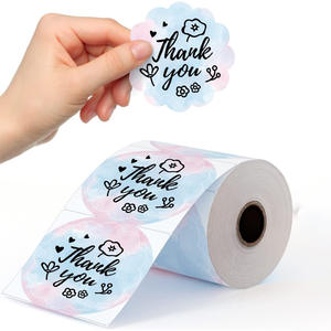 Papier d'étiquettes rondes Phomemo à dégradé de couleurs 50,8x50,8 mm, autocollant thermosensible auto-adhésif pour sceller les cadeaux - Product Image 4