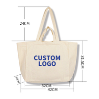 Sac Fourre-Tout Personnalisé en Toile de Coton Bio Écologique, Grande Capacité, pour Mariage, Plage et Courses