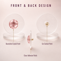 Kit de graines auriculaires dorées pour points d'acupression, bien-être et relaxation, ensemble de thérapie auriculaire, direct usine