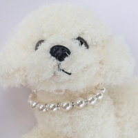Collier pour animaux de compagnie avec fausses perles et nœud en ruban pour chat, collier pour chien et chat, modèle MJ22, toutes saisons, multi-fêtes