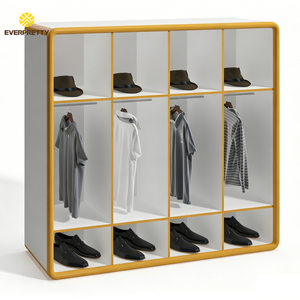 Armario de Almacenamiento Moderno para Niños, Armario de Madera con Barras para Colgar, Organizador de Almacenamiento Multifuncional para Guardería, Preescolar y Dormitorio - Product Image 2