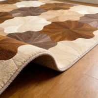 Tapis de salon en laine luxueux à boucles, antidérapant, résistant aux taches, tailles et couleurs personnalisées, design moderne, vente chaude