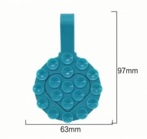 Double Sided Heart Shaped Silicone Suction Cup Phone Holder Anti Slip Pressure Relief <b>Stand</b> <b>for</b> Mobile Phone <b>Tablet</b> - Product Image 3