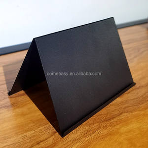 Couleur noire <span class=keywords><strong>menu</strong></span> en acier inoxydable affaires debout tablenumber lieu de <span class=keywords><strong>mariage</strong></span> porte-carte - Product Image 3