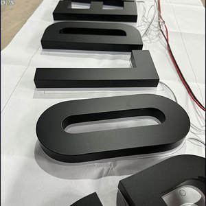 Enseigne lumineuse 3D en acier inoxydable pour affaires, extérieur, lettres bleues rétroéclairées 3D à usage décoratif - Product Image 5