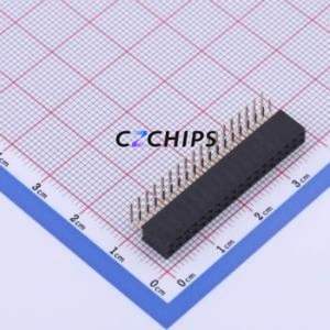 PM200-2-18-W-4.3 Pin Socket Bent Lead Through Hole,P=2mm Connector ( Jack Structure: 2x18P )( Pitch: 2mm )( Row Spacing: 2mm ) - Product Image 1