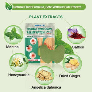 Health Care Products Disposable <b>Knee</b> <b>Pain</b> <b>Relief</b> <b>Patch</b> Natural Wormwood Herbal Plaster Transdermal <b>Knee</b> <b>Patch</b> - Product Image 2