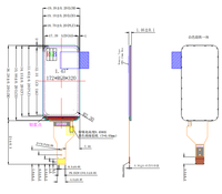 DAS 1,47 Zoll 172*320 Auflösung TFT LCD Panel Displaymodul mit Treiber-IC ST7789V3 IPS