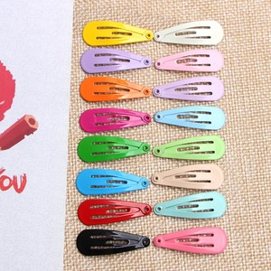 Versión coreana Mini 3CM colorido niños BB laca pelo gota de agua bebé lado Aron Color flequillo Clips - Product Image 2