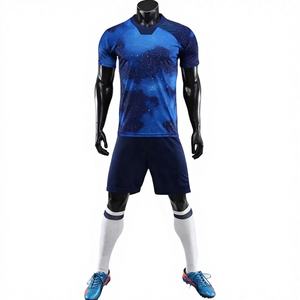 Uniforme de Fútbol de Manga Corta para Equipo Deportivo, Estilo Francés, Transpirable, Estampado, Personalizable, para Hombre, Calidad Excelente - Product Image 1
