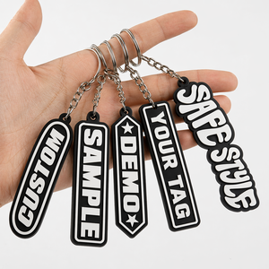 Promotional Gift Business Custom Logo <b>Key</b> <b>Chains</b> Pvc Silicone Keychains Gift Soft <b>Rubber</b> Custom Keychain With Your Design - Product Image 1