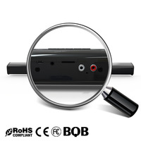Barre de son audio pour téléviseur, haut-parleur 2.0 canaux filaire et sans fil 20W, longue barre de son pour système home cinéma