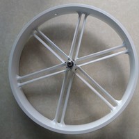 Velg Sepeda Salju 20 Inci, Roda Sepeda Gemuk, Rem Cakram, 12 Jari-jari, Paduan Magnesium, Lapisan Powder Coating