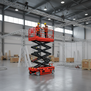 Plateforme à ciseaux complète 450 kg, 3,9 m, 10 m, 11 m, échafaudage portable pour réparation d'éclairage public, OEM - Product Image 5