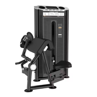 Machine à curls pour biceps réglable, équipement de fitness durable pour l'entraînement de la force des bras et du dos, avec sélection de charge par broche